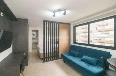 Apartamento estilo loft/flat com 1 dormitório e 1 vaga de garagem, cidade baixa - porto alegre/rs