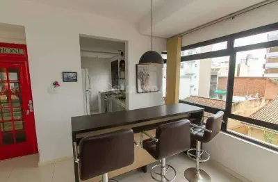 Apartamento mobiliado com churrasqueira e 1 dormitório para alugar no bairro boa vista.