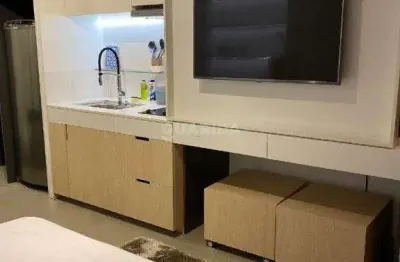Apartamento mobiliado para aluguel, 1 quarto, 1 suíte, 1 vaga, menino deus - porto alegre/rs
