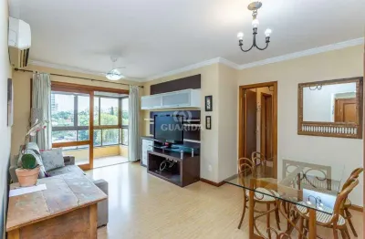 Apartamento mobiliado com 2 dormitórios e 1 vaga dupla de garagem, no bairro bela vista.