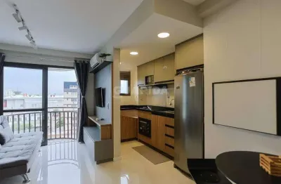 Apartamento mobiliado de 1 dormitório no bairro jardim botânico.