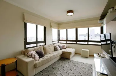 Apartamento mobiliado de 3 dormitórios no bairro higienópolis, com 03 vagas cobertas/churrasqueira interna!