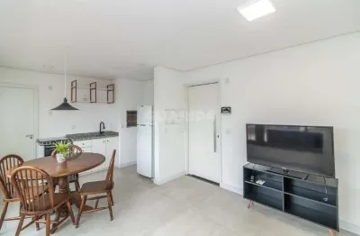 Apartamento com 1 dormitório, mobiliado, com 1 vaga de garagem no bairro menino deus!