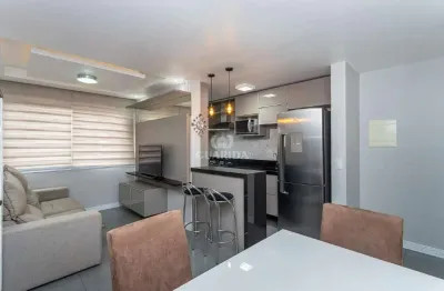 Apartamento mobiliado com 2 dormitórios e 1 vaga de garagem, no bairro humaitá