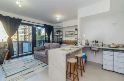 Apartamento estilo loft, mobiliado, com 1 vaga de garagem no bairro boa vista