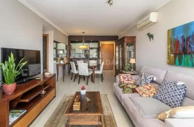 Apartamento mobiliado de 2 dormitórios, sendo 1 suíte, no bairro jardim do salso.