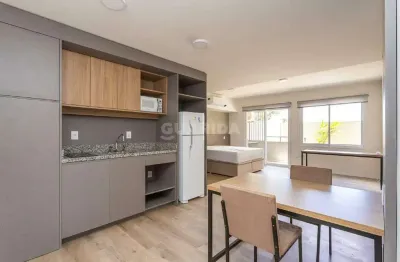 Exclusividade guarida: studio mobiliado novo e moderno, nunca habitado, no bairro petrópolis!