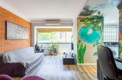 Apartamento semimobiliado com 1 dormitório e 1 box no bairro petrópolis!