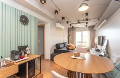 Apartamento mobiliado com 2 dormitórios e 1 vaga de garagem no bairro bela vista!