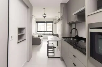 Apartamento totalmente mobiliado com 1 dormitório e 1 vaga no bairro menino deus