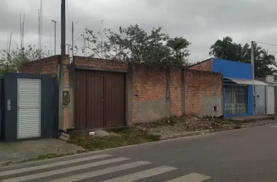Terreno jdim esperança paranaguá,  todo murado,com início de construção