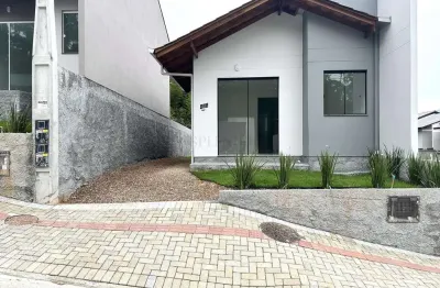Casa à venda com 2 dormitórios no bairro warnow em indaial-sc