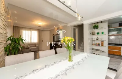 Casa em condomínio fechado com 3 quartos à venda na avenida monteiro tourinho, 938, bacacheri, curitiba, 109 m2 por r$ 689.000