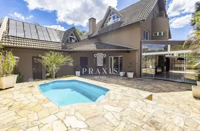 Casa em condomínio fechado com 4 quartos para alugar na rua josé bajerski, 1467, cachoeira, curitiba, 480 m2 por r$ 15.000