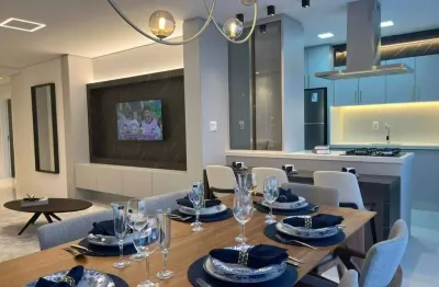 Apartamento novo e mobiliado - 3 suítes - 2 vagas - área de lazer - com excelente localização
