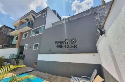 Sobrado com 4 dormitórios, 445 m² - venda por r$ 1.900.000,00 ou aluguel por r$ 9.700,00/mês - parque são domingos - são paulo/sp