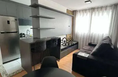 Apartamento novo mobiliado com moveis e eletros com 2 dormitórios à venda, 45 m² por r$ 359.000 - jardim íris - são paulo/sp