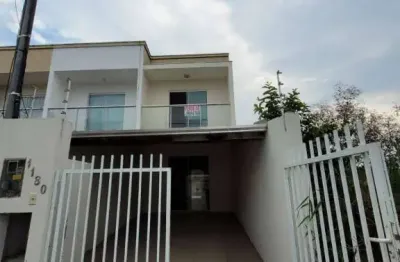 Sobrado semi mobiliado, dois dormitórios + vaga coberta bairro santa regina