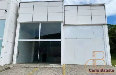Locação - galpão com mezanino, 289m² no bairro areias em camboriú