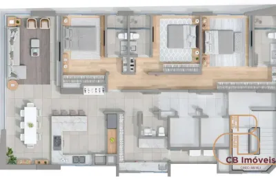 Em construção apartamento rua reta ao mar com 03 suítes, balneário camboriú