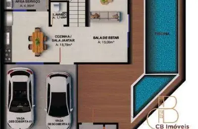 Sobrado novo, com 03 suítes, no bairro são francisco