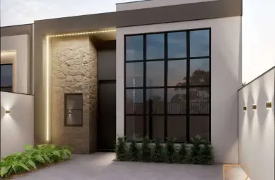 Em construção - ampla casa geminada de alto padrão no bairro areias