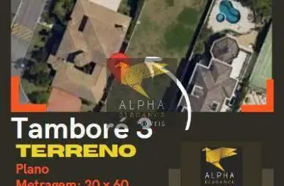 Terreno tambore 3 em alphaville - regiao tranquila,  rua sem saída!