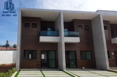 Casa - dúplex em condominio fechado, próximo ao detran da maraponga, sala, varanda, 03 suites, cozinha, área de serviço, piso no porcelanato, bancadas em granito e mármore, mini - quintal e 02 vagas,