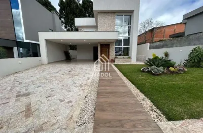 Casa em condomínio à venda em jardim carvalho, ponta grossa - pr