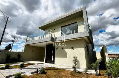 Casa em condomínio fechado com 3 quartos à venda na avenida monteiro lobato, 5000, jardim carvalho, ponta grossa, 140 m2 por r$ 830.000