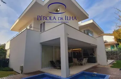 Casa em condomínio fechado com 4 quartos à venda na estrada haroldo soares glavan, 2000, cacupé, florianópolis, 408 m2 por r$ 4.600.000