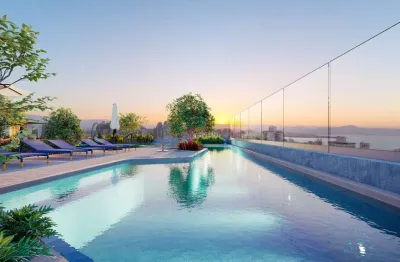 Apartamento de luxo com 3 suítes e 2 vagas no coração de florianópolis - centro, 129m² de puro conforto e elegância.