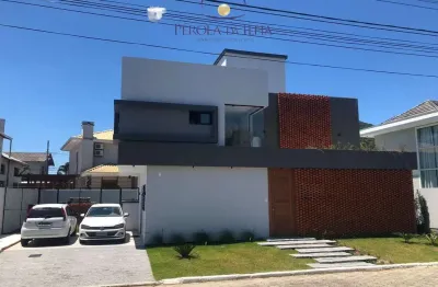 Casa de 4 quartos em condomínio de luxo, 3 suítes, 215m² - vargem grande, florianópolis-sc.