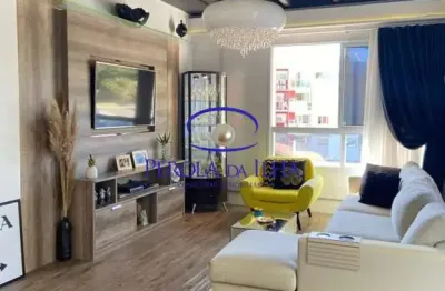 Cobertura com 1 quarto à venda na rua das piraúnas, 1634, jurerê internacional, florianópolis, 87 m2 por r$ 1.166.000