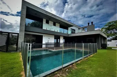 Casa de luxo em condomínio exclusivo no cacupé, florianópolis-sc: 4 quartos, 4 suítes, 6 banheiros, 505m². aproveite!