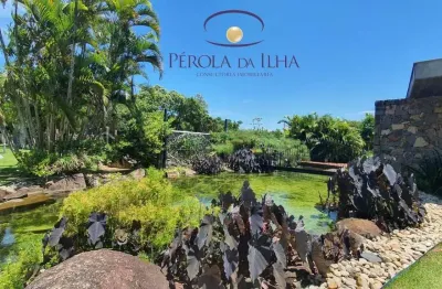 Terreno em condomínio de luxo à venda em florianópolis-sc, bairro cacupé, 770m² de área