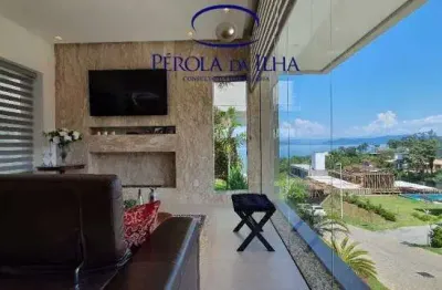 Casa em condomínio fechado com 5 quartos à venda na estrada haroldo soares glavan, 2240, cacupé, florianópolis, 627 m2 por r$ 9.500.000