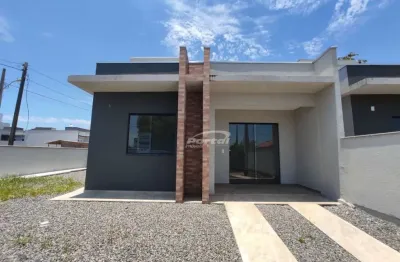 Casa pronta de esquina com 2 dormitórios sendo 1 suíte no bairro itajuba, em barra velha! (17755)