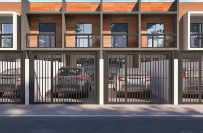 Oportunidade para adquirir seu sobrado com entrada parcelada em 48x, unidades com 2 suítes e 2 vagas.