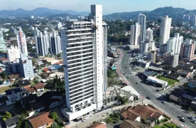 Loft compacto de alto padrão em construção à venda próximo a vila germânica em blumenau, que será entregue em dezembro 2025