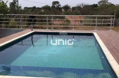 Chácara com 2 dormitórios à venda, 1050 m² por r$ 450.000,00 - santa isabel - piracicaba/sp