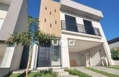 Casa a venda no condomínio soleil - piracicaba-sp com 3 dormitórios sendo 2 suítes - 250m² de terreno