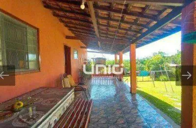 Chácara com 2 dormitórios à venda, 1208 m² por r$ 450.000,00 - pau queimado - piracicaba/sp