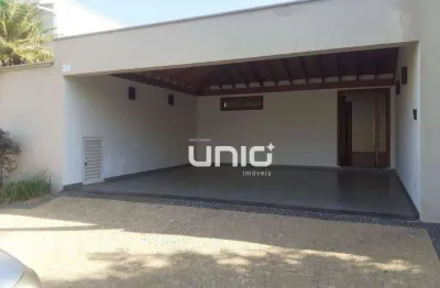 Casa assobrada disponível para locação e venda, no condomínio água viva, localizado no bairro jardim caxambu, em piracicaba/sp.