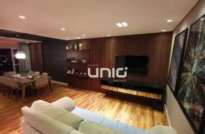 Apartamento edifício imperialle com 3 dormitórios à venda, 129 m² por r$ 1.160.000 - vila independência - piracicaba/sp