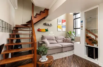 Apartamento duplex à venda com 2 quartos no cabral em curitiba.