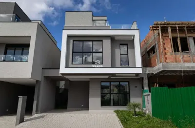 Casa em condomínio à venda com 3 suites no santa cândida em curitiba