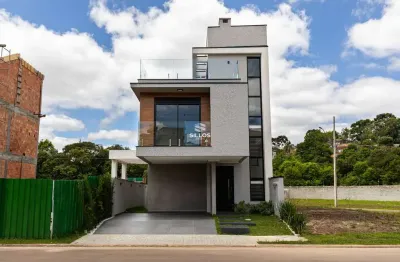 Casa em condomínio à venda com 3 suítes no santa cândida em curitiba
