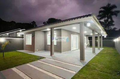 Casa de campo a venda no guaraguaçu - 3 dormitórios - amplo quintal.