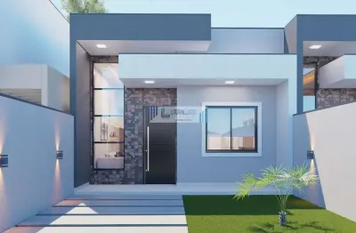 Residência nova com excelente acabamento - 2 dormitórios/suíte - amplo quintal.